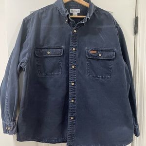 Vintage Carharrt Navy Denim Button Down